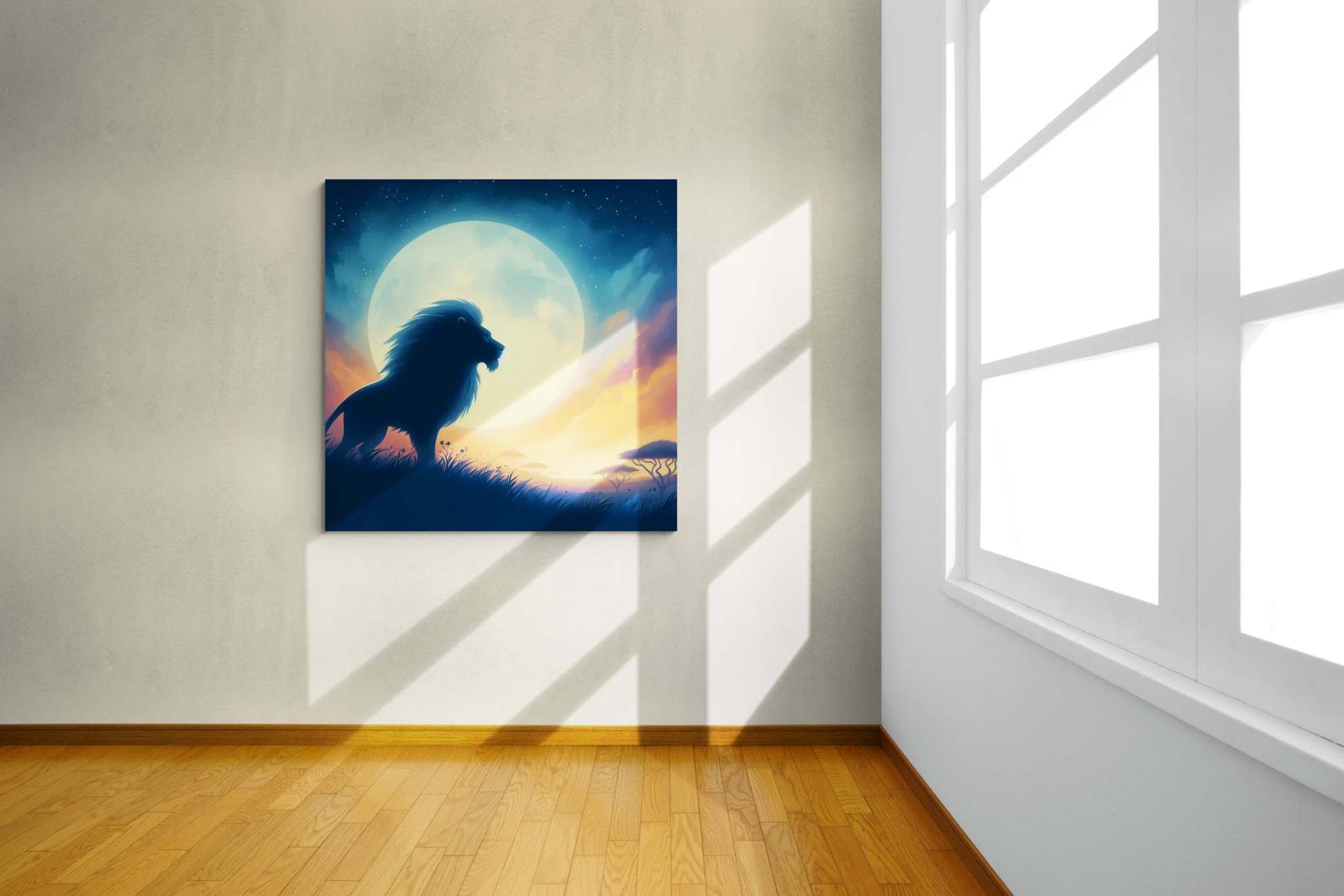 Lion Artwork, Lion wall art canvas