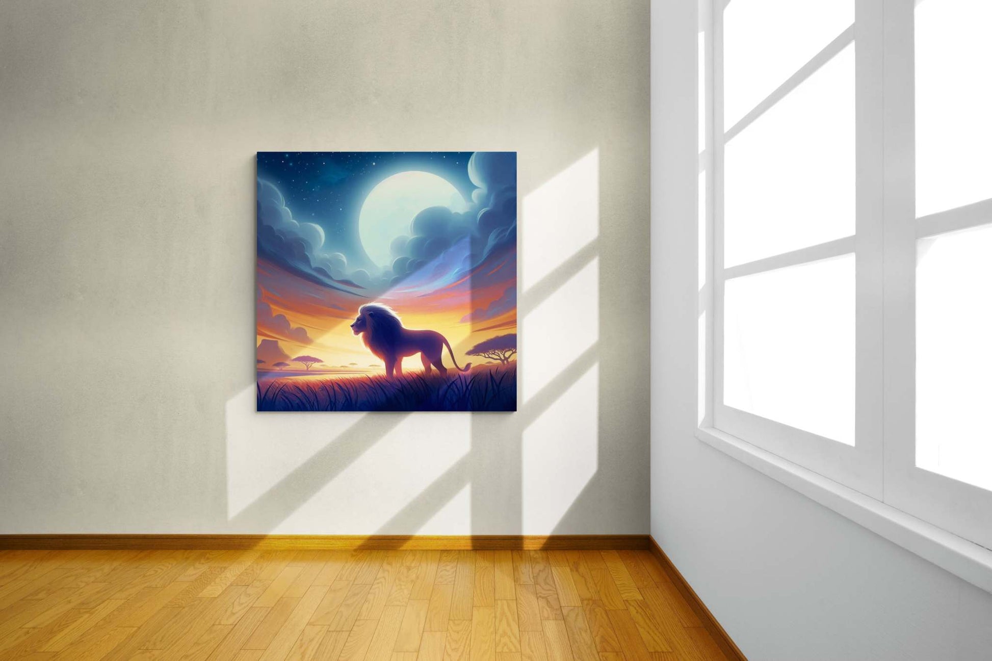 Lion Artwork, Lion wall art canvas