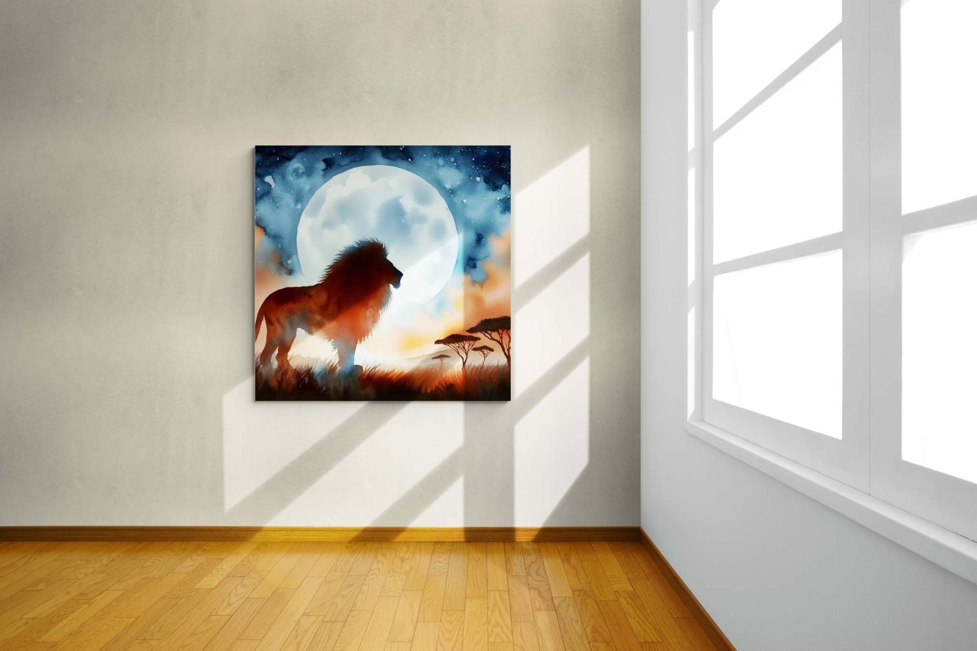 Lion Artwork, Lion wall art canvas