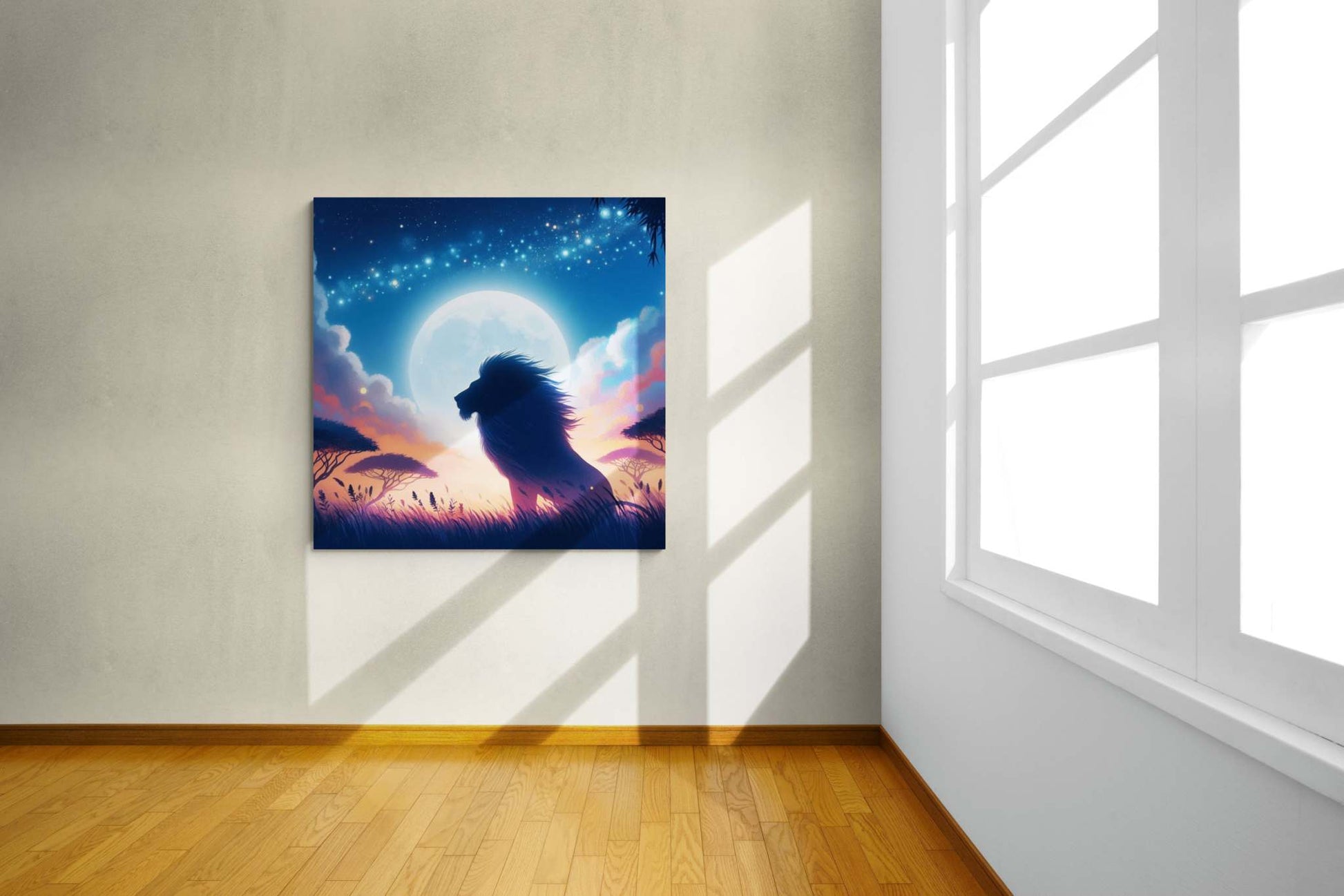 Lion Artwork, Lion wall art canvas