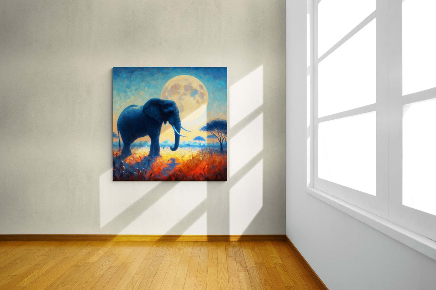 elephant artwork, elephant canvas art