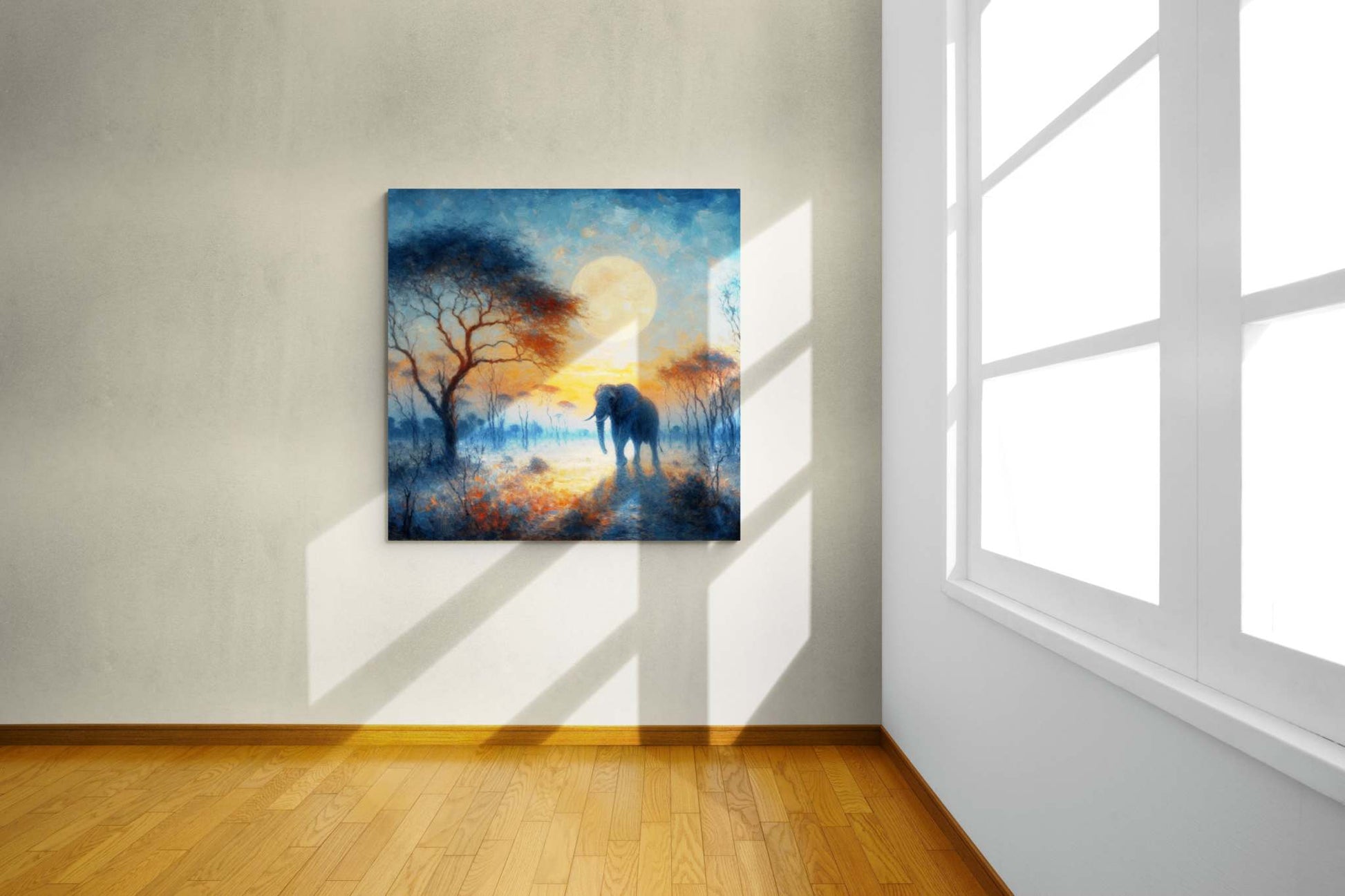 elephant artwork, elephant canvas art