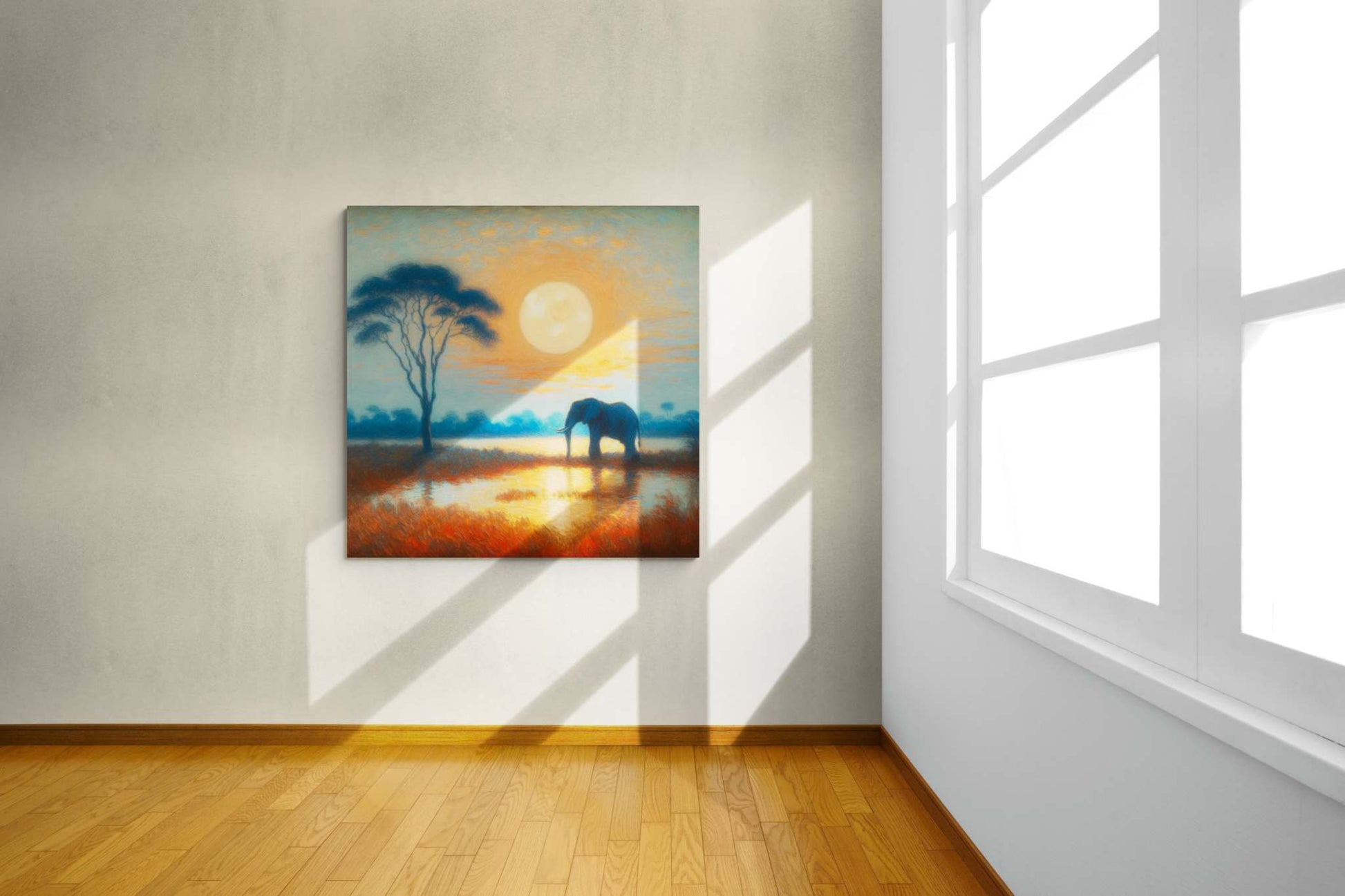 elephant artwork, elephant canvas art