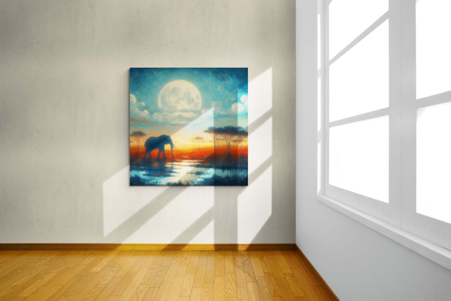 elephant artwork, elephant canvas art