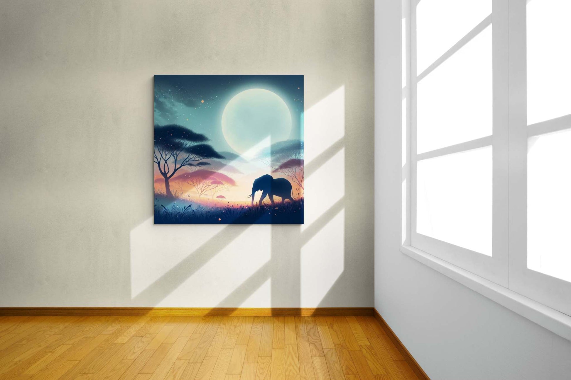 elephant artwork, elephant canvas art