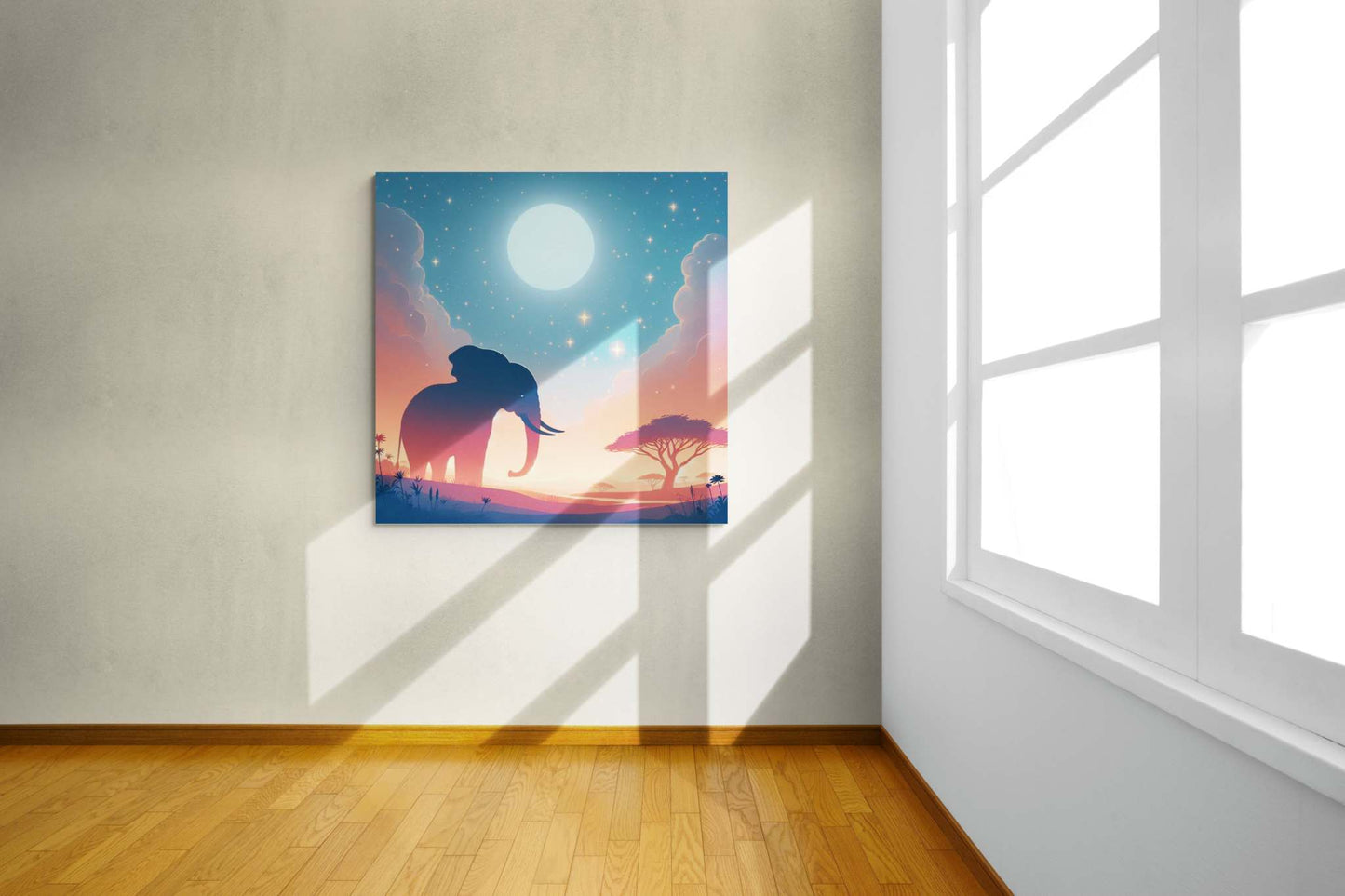 elephant artwork, elephant canvas art