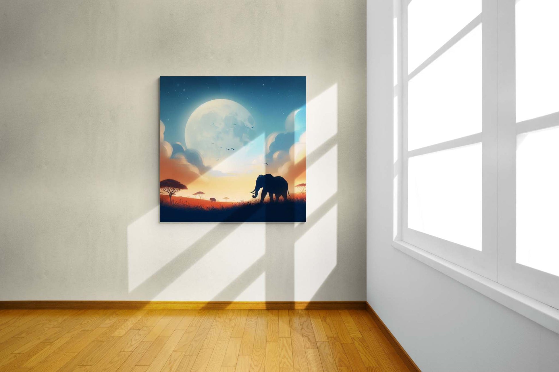 elephant artwork, elephant canvas art