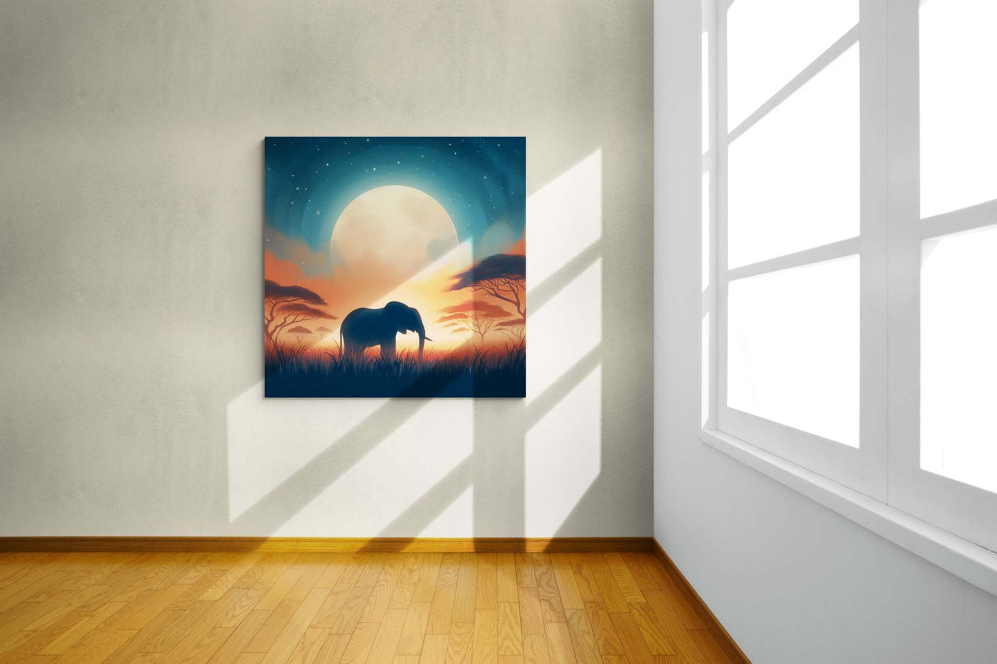 elephant artwork, elephant canvas art