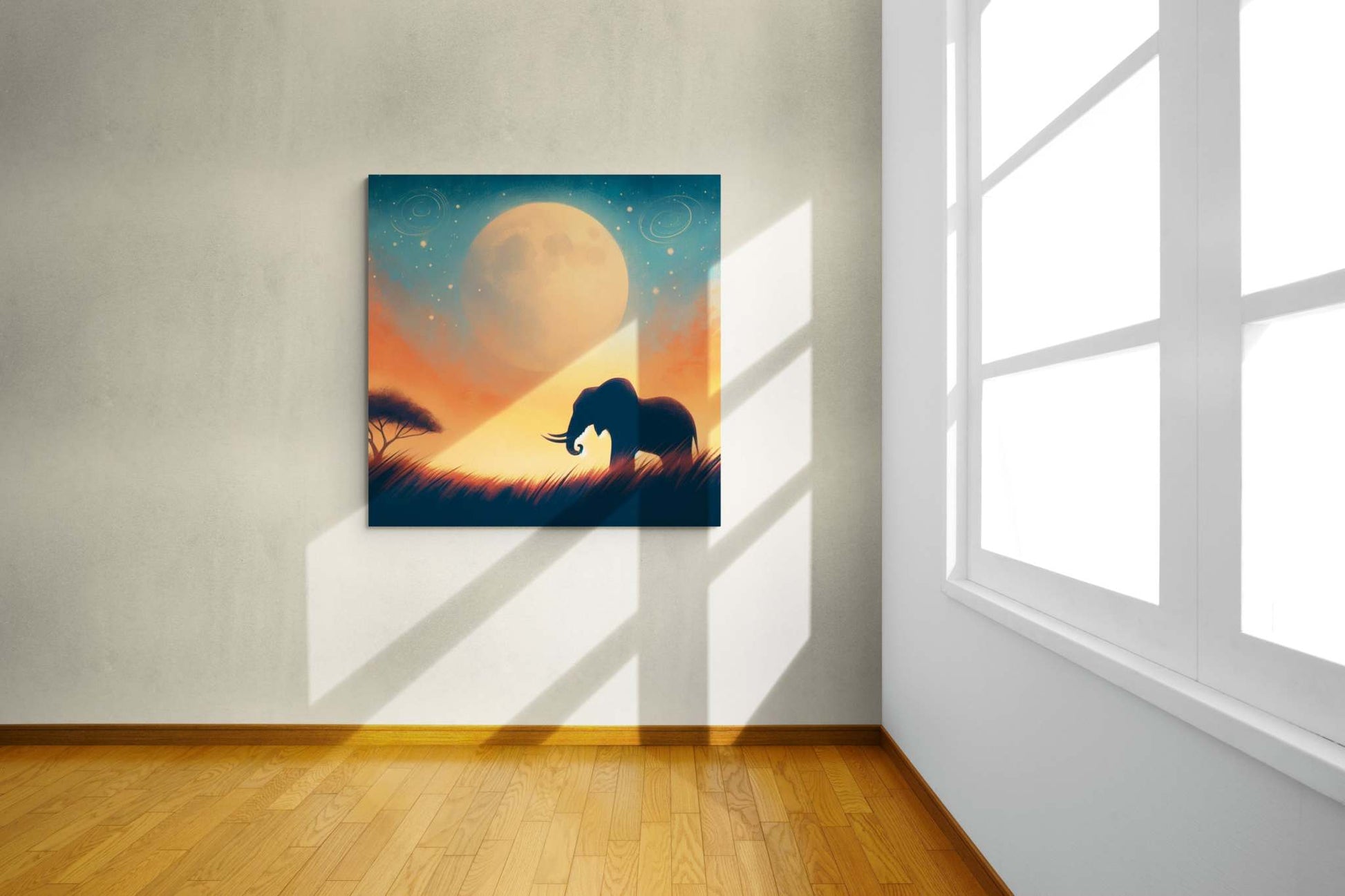 elephant artwork, elephant canvas art