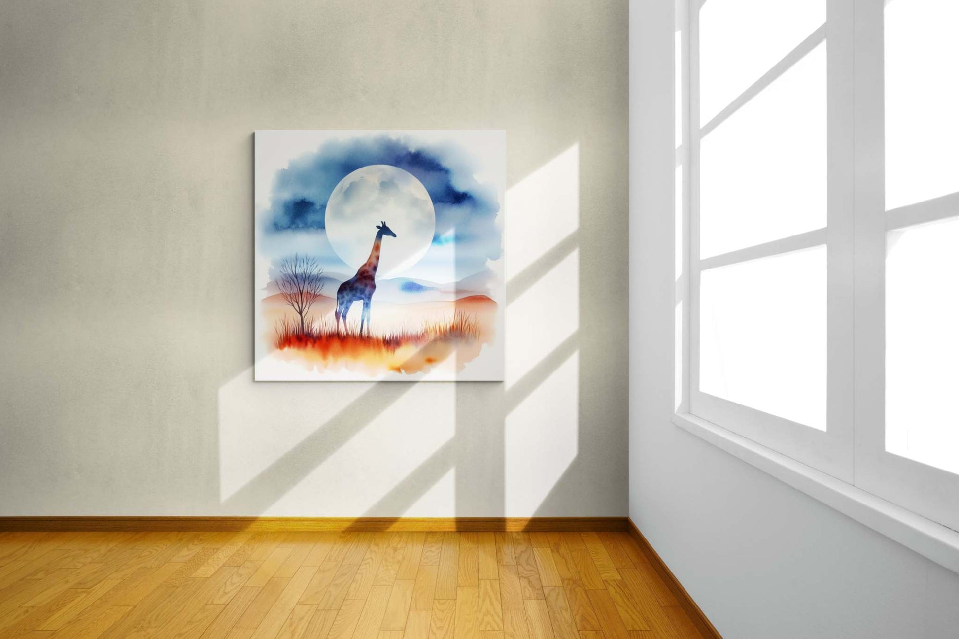 giraffe artwork, giraffe wall art canvas